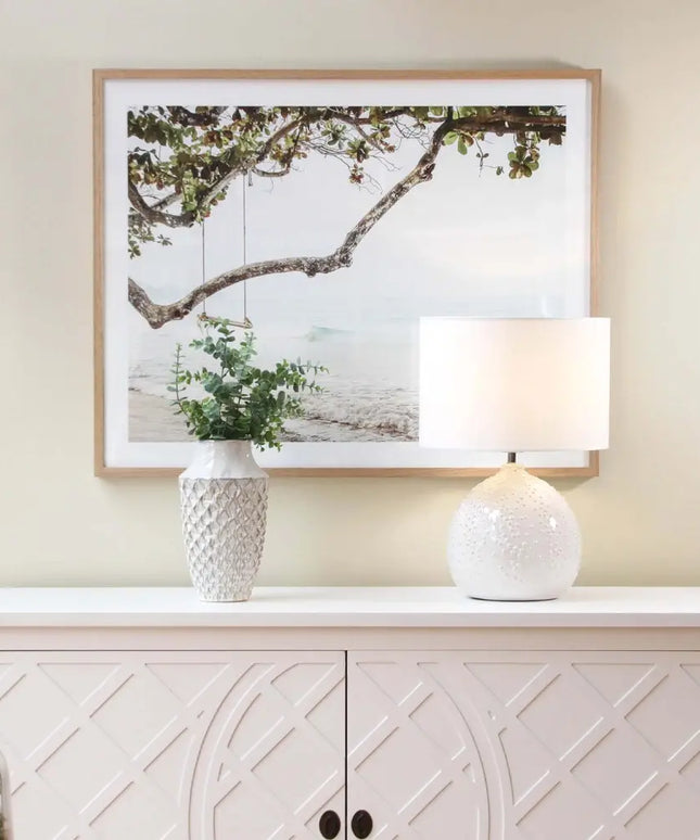 Boden Ceramic Table Lamp - White - Home & Garden > Lighting