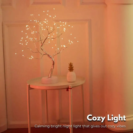 Bonsai Fairy Tree Lights Warm White Wood Desk Lamp - Home & Garden > Lighting