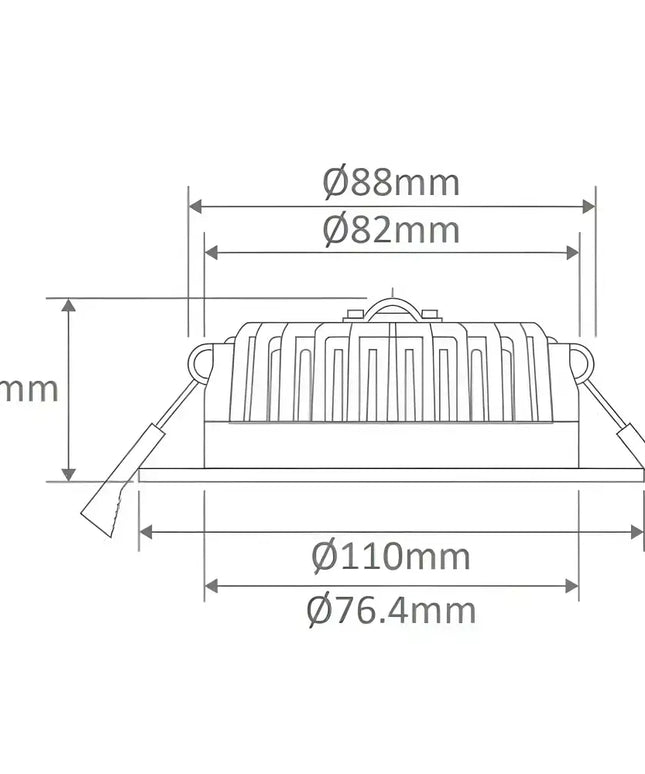 Domus BOOST-10 - 10W Colour Switchable LED Downlight IP54 240V - TRIO Domus, LED Downlight, domus-boost-10-10w-colour-switchable-led-downlight-ip54-240v-trio