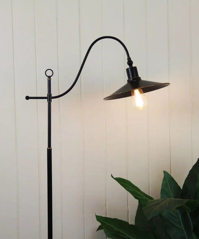 Boston 1 Light Floor Lamp Rubbed Bronze - SL98513RB-Floor Lamps-Oriel Lighting