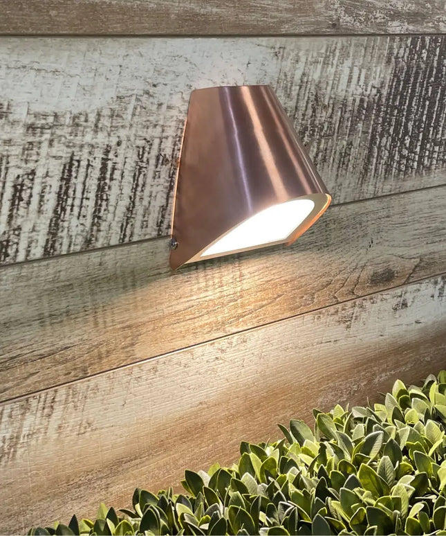 Brava 1 Light Wall Light GU10 Copper - OL7741CO-Exterior Wall Lights-Oriel Lighting