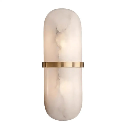 Castello Brass Spanish Marble LED Wall Light - Wall Light
