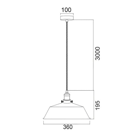 Cerema Angled Dome White with Antique Brass & Black Highlight Pendant Lights-Pendant Light-CLA Lighting