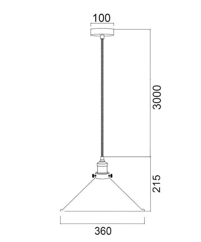 Cerema Coolie White with Antique Brass & Black Highlight Pendant Lights-Pendant Light-CLA Lighting