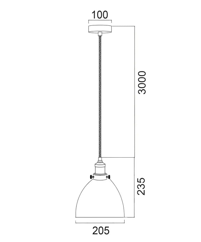 Cerema Ellipse White with Antique Brass & Black Highlight Pendant Lights-Pendant Light-CLA Lighting