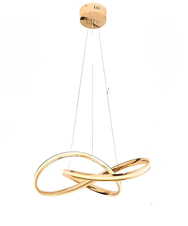 Charlotte 500mm Tri-Colour LED Pendant Light | Modern Brass Aluminium Ceiling Light