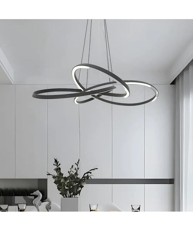 Charlotte 600 Black Tri-Colour LED Pendant Light | 60W Integrated LED