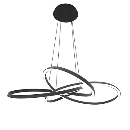 Charlotte 600 Black Tri-Colour LED Pendant Light | 60W Integrated LED