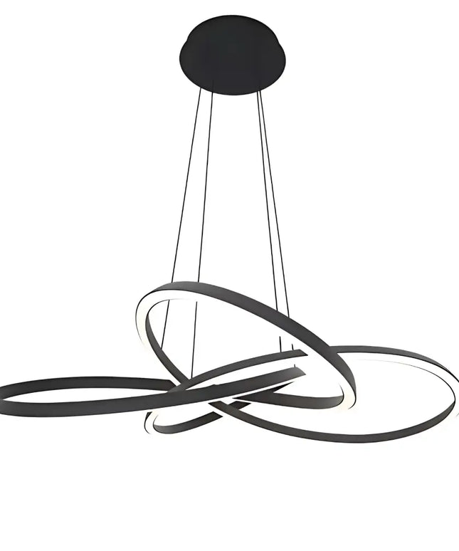 Charlotte 600 Black Tri-Colour LED Pendant Light | 60W Integrated LED