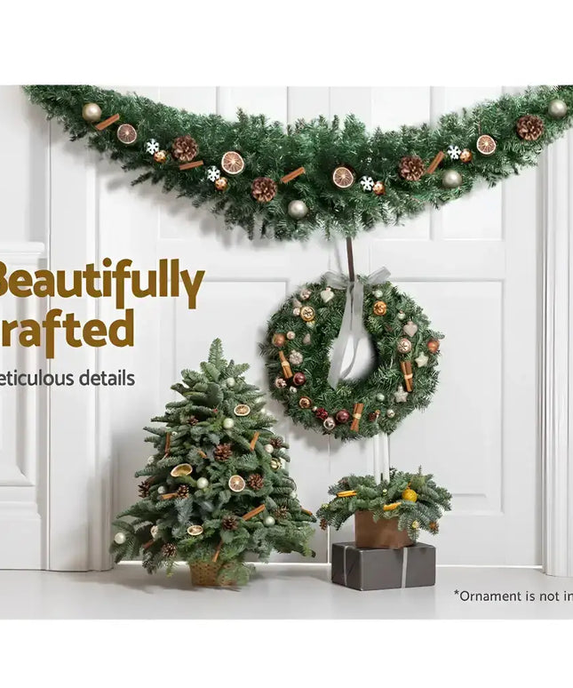 Christmas Garland 2.1M Xmas Tree Decoration Green-Occasions > Christmas-Dropli