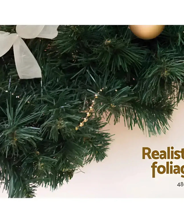 Christmas Garland 2.1M Xmas Tree Decoration Green-Occasions > Christmas-Dropli