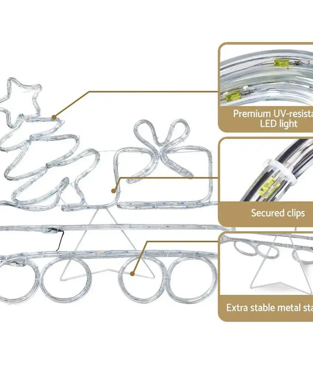 Christmas Lights Motif LED Rope Light Train Xmas Decor-Occasions > Christmas-Dropli