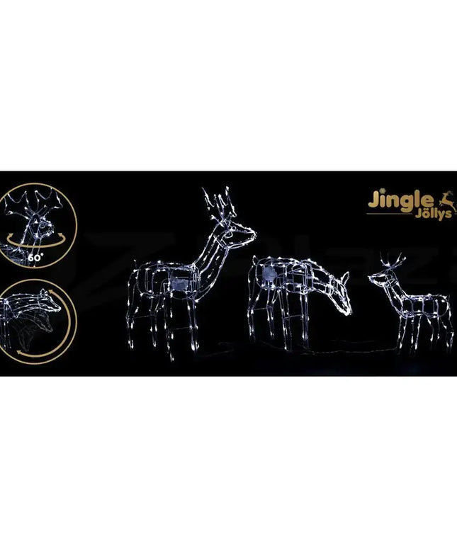 Christmas Motif Lights LED Rope Reindeer Waterproof Outdoor-Occasions > Christmas-Dropli
