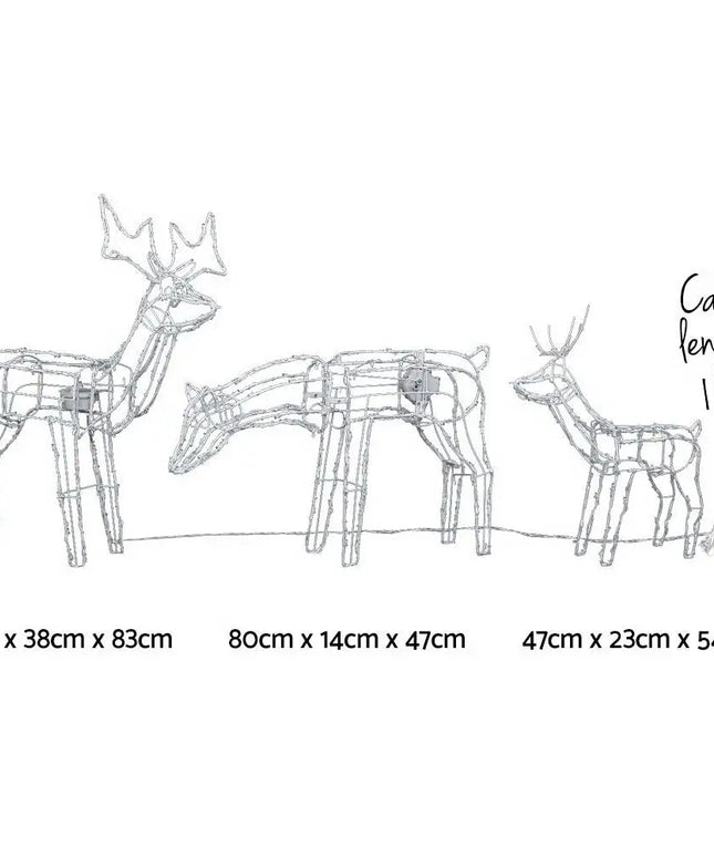 Christmas Motif Lights LED Rope Reindeer Waterproof Outdoor-Occasions > Christmas-Dropli