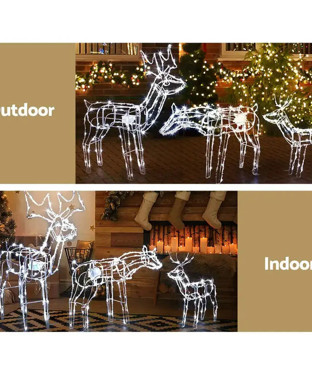 Christmas Motif Lights LED Rope Reindeer Waterproof Outdoor-Occasions > Christmas-Dropli