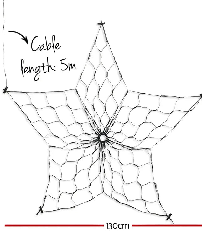 Christmas Lights Motif LED Star Net Waterproof Outdoor Colourful-Home & Garden > Garden Lights-Dropli