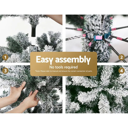 Christmas Tree 1.8M Decorations Snowy 758 Tips-Occasions > Christmas-Dropli
