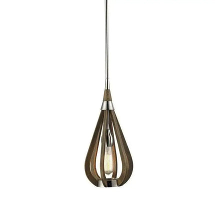 CLA BONITO - 1/3/6 Light Pendant - Small / Taupe Wood - PENDANTS