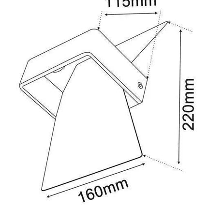 CLA DAVOS - 6W LED Interior Up/Down Wall Light White - 3000K-INDOOR-CLA Lighting