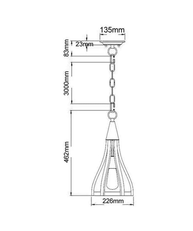 CLA KHALEESI - 1,3,5 Light Pendant - PENDANTS