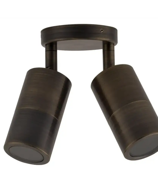 CLA PG2A - 2xGU10 Exterior Double Adjustable Wall Spot Light IP65-OUTDOOR-CLA Lighting