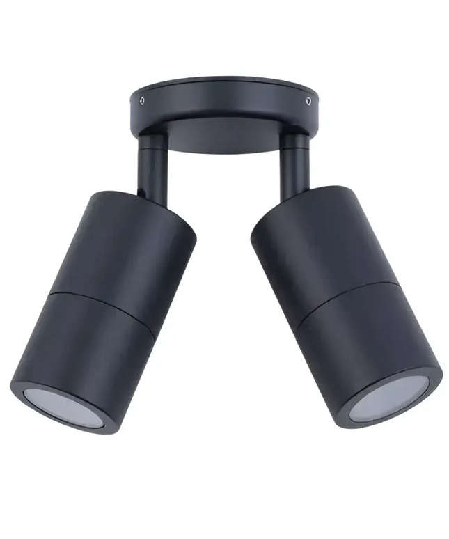 CLA PG2A - 2xGU10 Exterior Double Adjustable Wall Spot Light IP65-OUTDOOR-CLA Lighting