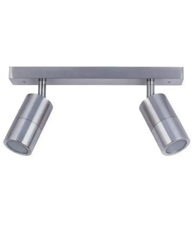 CLA PG2BAR - 2xGU10 2 Light Bar Adjustable Rail Ceiling Spot Light IP44-Ceiling Light Fixtures-CLA Lighting
