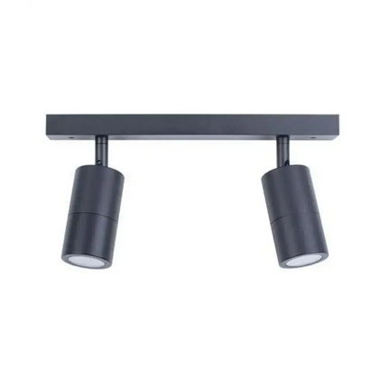 CLA PG2BAR - 2xGU10 2 Light Bar Adjustable Rail Ceiling Spot Light IP44-Ceiling Light Fixtures-CLA Lighting