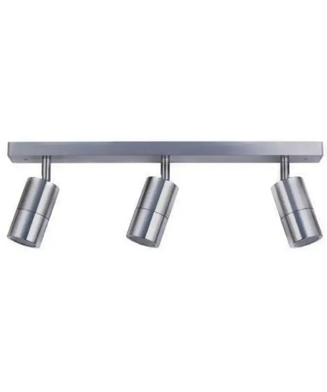 CLA PG3BAR - 3xGU10 3 Light Bar Adjustable Rail Ceiling Spot Light IP44-Ceiling Light Fixtures-CLA Lighting