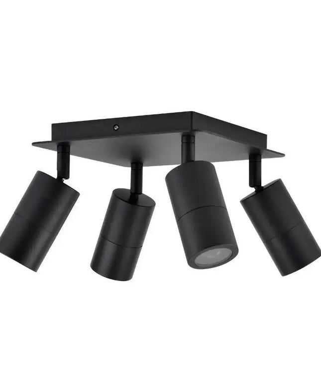 CLA PG4SQ - 4xGU10 4 Light Square Adjustable Spot Light IP44-Ceiling Light Fixtures-CLA Lighting
