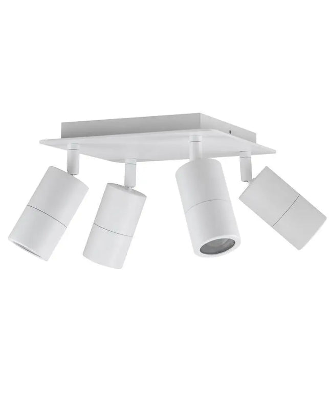 CLA PG4SQ - 4xGU10 4 Light Square Adjustable Spot Light IP44-Ceiling Light Fixtures-CLA Lighting