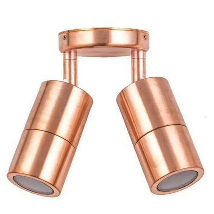 CLA PM2A - 2xMR16 12V DC Exterior Double Adjustable Wall Spot Light IP65 - DRIVER REQUIRED-OUTDOOR-CLA Lighting