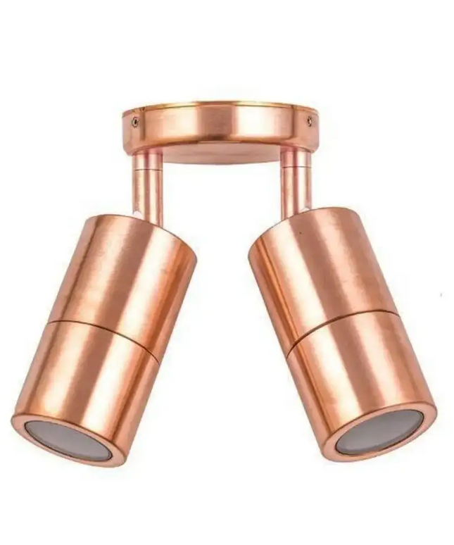 CLA PM2A - 2xMR16 12V DC Exterior Double Adjustable Wall Spot Light IP65 - DRIVER REQUIRED-OUTDOOR-CLA Lighting