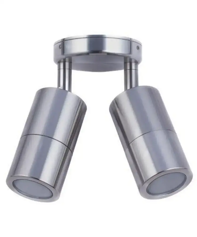 CLA PM2A - 2xMR16 12V DC Exterior Double Adjustable Wall Spot Light IP65 - DRIVER REQUIRED-OUTDOOR-CLA Lighting