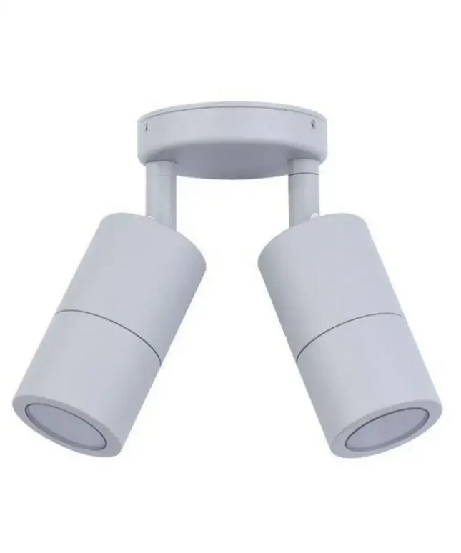 CLA PM2A - 2xMR16 12V DC Exterior Double Adjustable Wall Spot Light IP65 - DRIVER REQUIRED-OUTDOOR-CLA Lighting