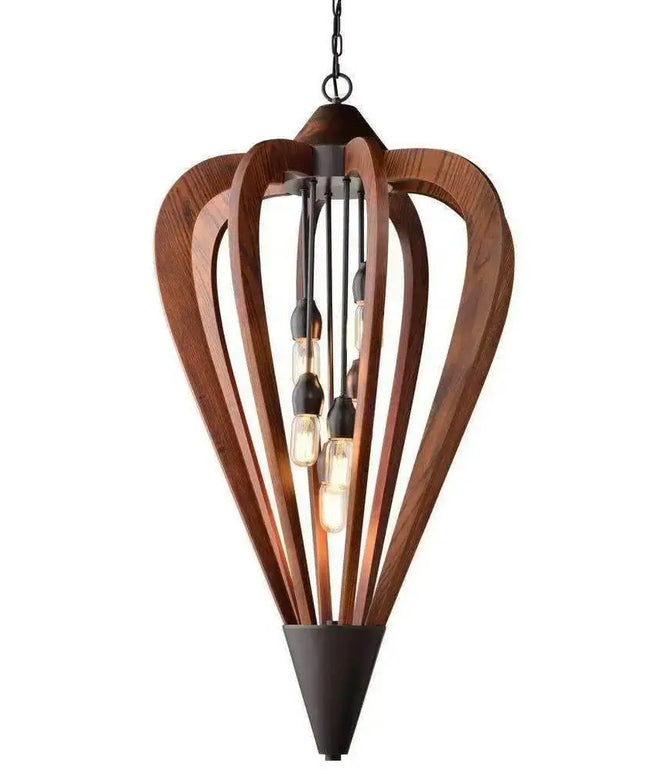CLA SENORITA - 1/3/6 Light Pendant - Large / Tuscan Coffee Cherry Wood - PENDANTS