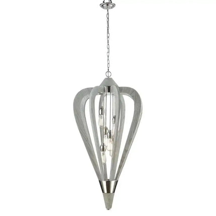 CLA SENORITA - 1/3/6 Light Pendant - Large / White Wood - PENDANTS