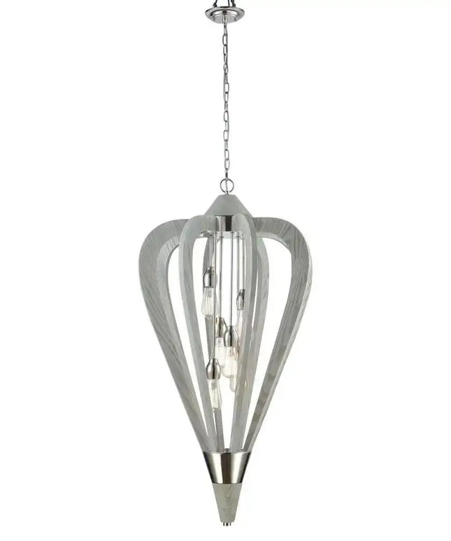 CLA SENORITA - 1/3/6 Light Pendant - Large / White Wood - PENDANTS