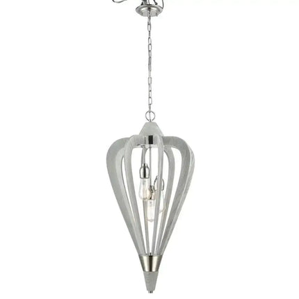 CLA SENORITA - 1/3/6 Light Pendant - Medium / White Wood - PENDANTS