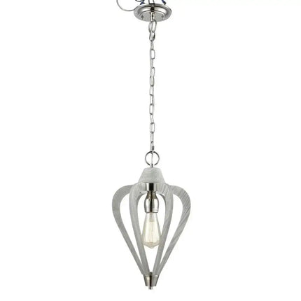 CLA SENORITA - 1/3/6 Light Pendant - Small / White Wood - PENDANTS