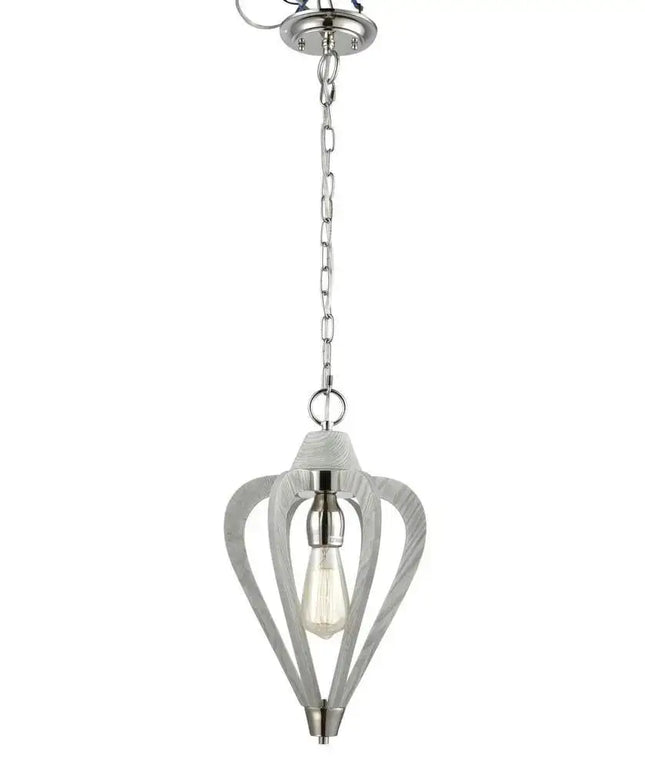 CLA SENORITA - 1/3/6 Light Pendant - Small / White Wood - PENDANTS
