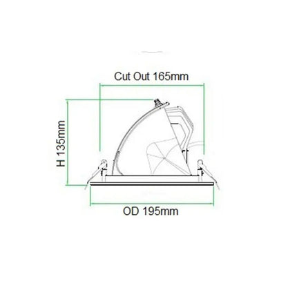 CLA SHOPTRI01 - 28W/38W LED Dual Power & Tri-Colour Recessed Downlight IP20 240V CLA Lighting, DOWNLIGHTS, cla-shoptri01-28w-38w-led-dual-power-tri-colour-recessed-downlight-ip20-240v
