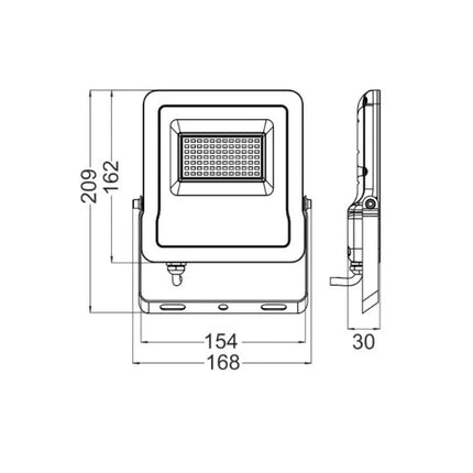 CLA SMTFLOOD - 10W/30W LED Smart Wi-Fi 5000K + RGB Tuneable DIY Flood Light IP65 - OUTDOOR