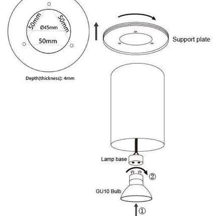 CLA SURFACE-19/21 - GU10 Round Surface Mount Downlight-DOWNLIGHTS-CLA Lighting