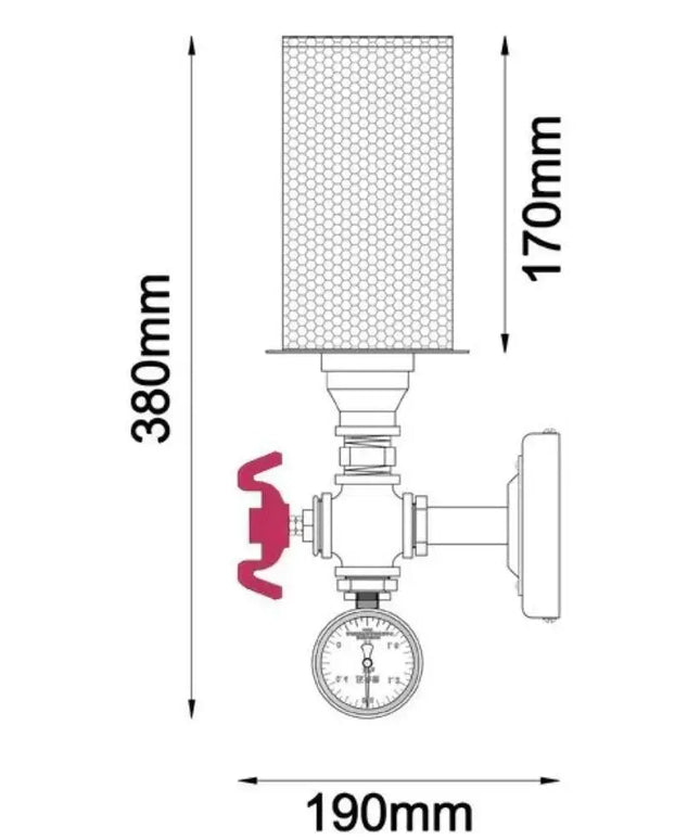 CLA VENETO - Interior Industrial Wall Light-WALL LAMPS-CLA Lighting