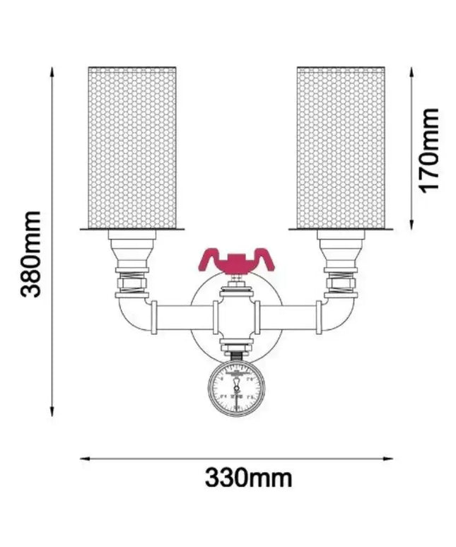 CLA VENETO - Interior Industrial Wall Light-WALL LAMPS-CLA Lighting