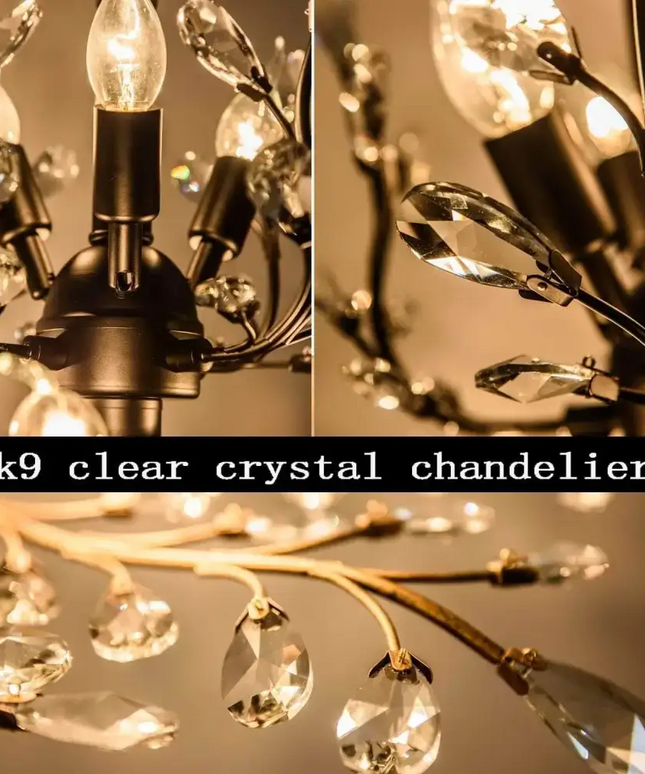 Crystal Chandeliers Lighting 3 Light Vintage - Home & Garden > Lighting