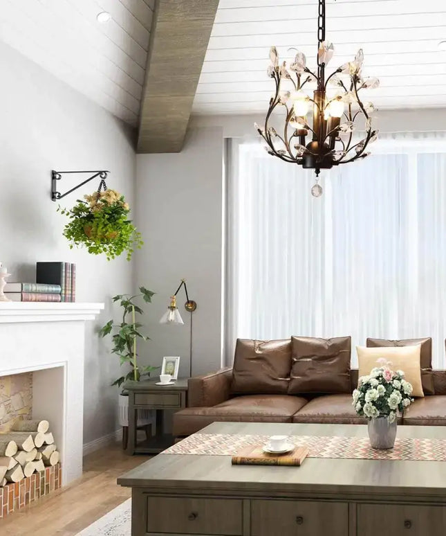 Crystal Chandeliers Lighting 3 Light Vintage - Home & Garden > Lighting