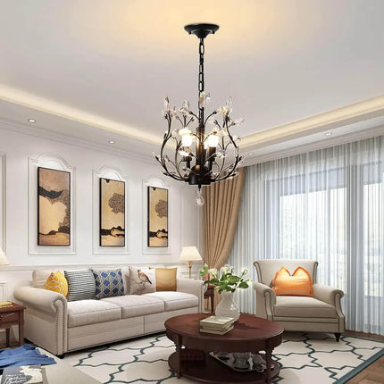 Crystal Chandeliers Lighting 3 Light Vintage - Home & Garden > Lighting