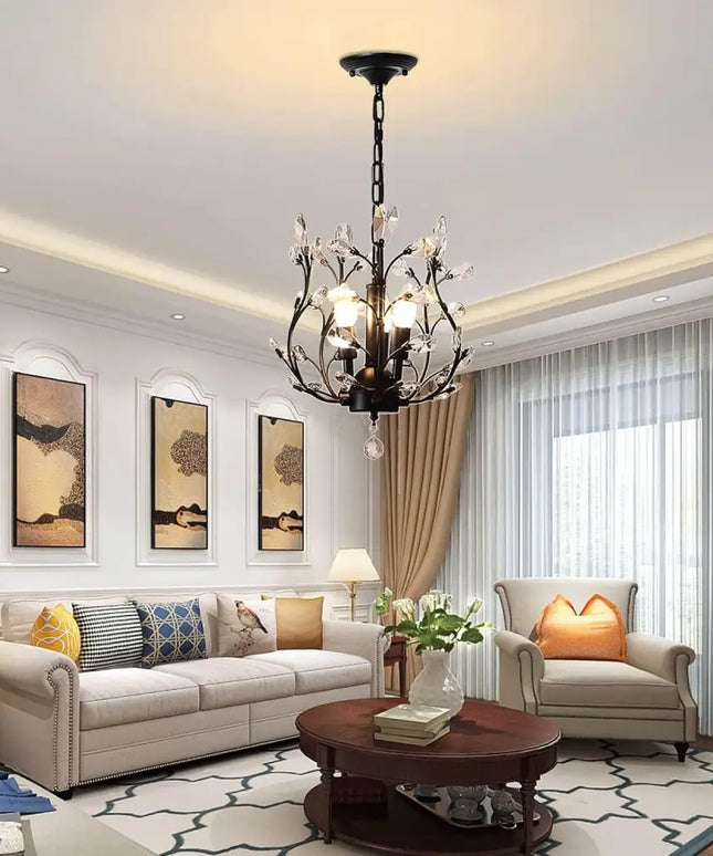 Crystal Chandeliers Lighting 3 Light Vintage - Home & Garden > Lighting